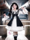 Đồ Nàng Hầu Maid Đen Trắng Tay Dài Phong Cách Lolita