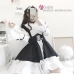 Đồ Nàng Hầu Maid Đen Trắng Tay Dài Phong Cách Lolita