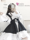 Đồ Nàng Hầu Maid Đen Trắng Tay Dài Phong Cách Lolita
