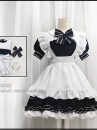 Đồ Nàng Hầu Maid Đen Tạp Dề Trắng