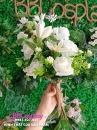 Hoa Cầm Tay Màu Trắng Classic