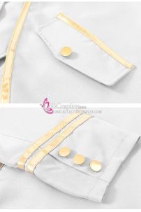 Vest Hoàng Tử Trắng Đuôi Tôm Viền Vàng