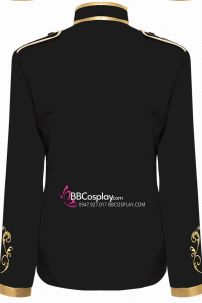 Áo Phục Hưng Đen Viền Vàng