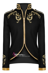 Áo Phục Hưng Đen Viền Vàng