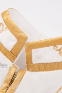 Vest Hoàng Tử Trắng Viền Vàng Vest Nam Tước