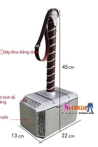 Búa Thor Mjolnir Tỉ Lệ Thật 1:1 - Có Dây Đeo Loại Xịn