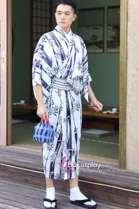 Nagagi Trà Đạo Cây Trúc Trắng - Thắt Lưng Thắt Sẵn