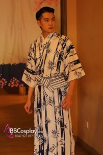 Nagagi Trà Đạo Cây Trúc Trắng - Thắt Lưng Thắt Sẵn