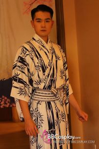 Nagagi Trà Đạo Cây Trúc Trắng - Thắt Lưng Thắt Sẵn