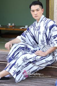 Nagagi Trà Đạo Cây Trúc Trắng - Thắt Lưng Thắt Sẵn