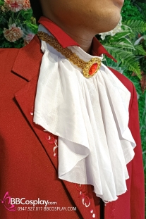 Nơ Cổ Quý Tộc Pháp - Mẫu Trắng Viền Vàng Quý Tộc