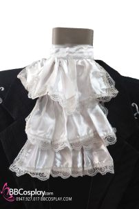 Bèo Cổ Quý Tộc Trắng Ren 3 Tầng