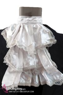 Bèo Cổ Quý Tộc Trắng Ren 3 Tầng