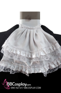 Bèo Cổ Quý Tộc Châu Âu Trắng Ren 2 Tầng