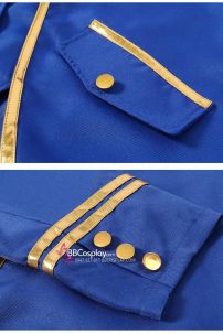 Vest Hoàng Tử Xanh Viền Vàng Đuôi Tôm