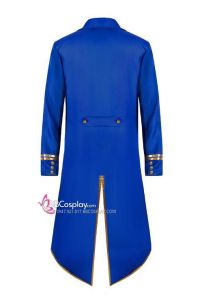 Vest Hoàng Tử Xanh Viền Vàng Đuôi Tôm