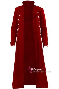Khoác Đỏ Dài Renaissance Áo Cosplay Cướp Biển