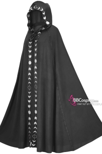 Chiếc Áo Choàng Phù Thủy Viền Nhật Nguyệt - Màu Đen