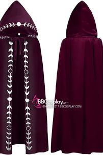 Chiếc Áo Choàng Phù Thủy Viền Nhật Nguyệt - Màu Đỏ