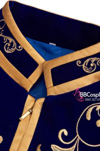 Vest Hoàng Tử Xanh Viền Vàng