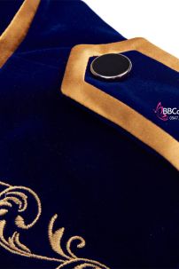 Vest Hoàng Tử Xanh Viền Vàng