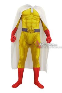 Bộ Cosplay Saitama Thánh Phồng Tôm Trong One Punch Man Mẫu 3D