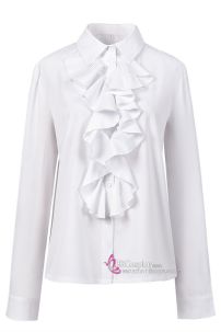 Sơ Mi Công Tước Hoàng Gia Cổ Điển Bèo Cổ Dài