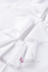 Sơ Mi Công Tước Hoàng Gia Cổ Điển Bèo Cổ Dài