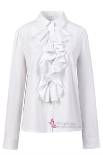 Sơ Mi Công Tước Hoàng Gia Cổ Điển Bèo Cổ Dài