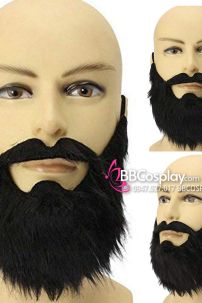 Bộ Râu Quai Nón Đen Viking