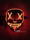 Mặt Nạ Halloween Có Đèn Led Vàng Điện Tử Dùng Pin