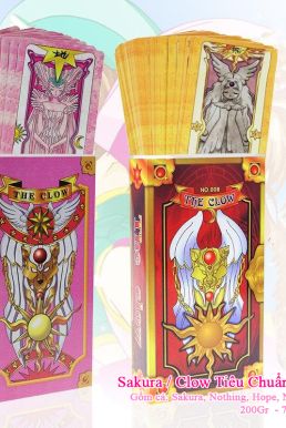 Bộ Bài Sakura Tiêu Chuẩn 57 Lá Màu Hồng Trong Thủ Lĩnh Thẻ Bài