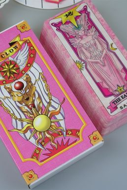 Bộ Bài Sakura Tiêu Chuẩn 57 Lá Màu Hồng Trong Thủ Lĩnh Thẻ Bài