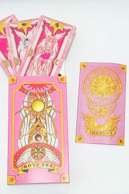 Bộ Bài Sakura Tiêu Chuẩn 57 Lá Màu Hồng Trong Thủ Lĩnh Thẻ Bài