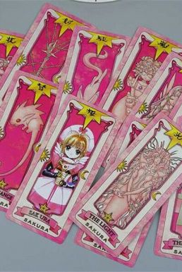 Bộ Bài Sakura Tiêu Chuẩn 57 Lá Màu Hồng Trong Thủ Lĩnh Thẻ Bài
