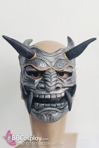 Mặt Nạ Samurai Silicone - Màu Bạc