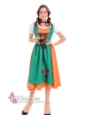 Trang Phục Cô Nàng Đức Màu Xanh Lá Cam