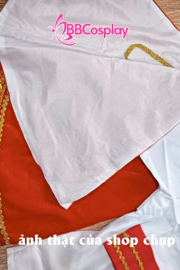 Trang Phục Hoàng Tử Anh Quốc Cho Bé - Áo Trắng Choàng Đỏ