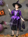 Trang Phục Cô Phù Thủy Bé Gái - Màu Tím