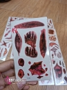 Hình Xăm Dán Halloween - Hình Xăm Sẹo Giả