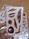 Hình Xăm Dán Halloween - Hình Xăm Sẹo Giả
