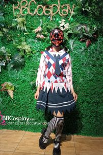 Quần Áo Nữ Sinh Zombie Hoá Trang Halloween