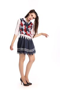 Quần Áo Nữ Sinh Zombie Hoá Trang Halloween