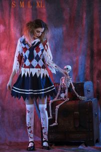 Quần Áo Nữ Sinh Zombie Hoá Trang Halloween