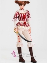 Halloween Trang Phục Nữ Sadistic Clown Kinh Dị