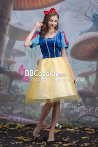 Đồ Công Chúa Bạch Tuyết Váy Ngắn Vải Nhung