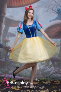 Đồ Công Chúa Bạch Tuyết Váy Ngắn Vải Nhung