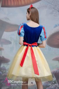 Đồ Công Chúa Bạch Tuyết Váy Ngắn Vải Nhung