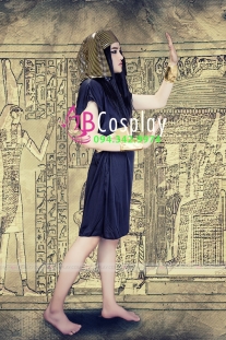 Trang Phục Ai Cập Nam Đen Trơn Ngắn