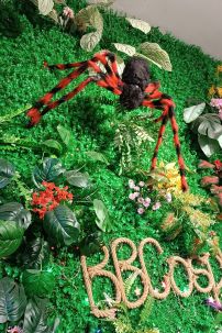 Mô Hình Nhện Trang Trí Halloween 120Cm - Màu Đỏ